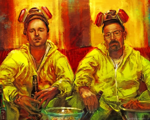 Breaking Bad Duo During The Cook Movies Painting By Numberss.png