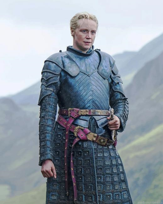Brienne Of Tarth Game Of Thrones Actors Painting By Numbers.png
