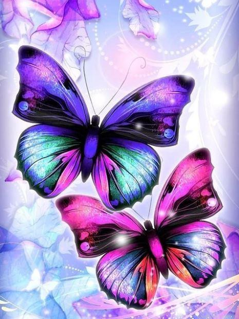 Bright Butterflies Painting By Numbers.png