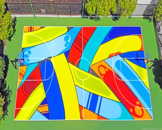 Bright Colorful Court Painting By Numbers.png