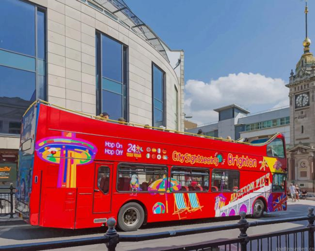 Brightons City Red Bus Painting By Numbers.png