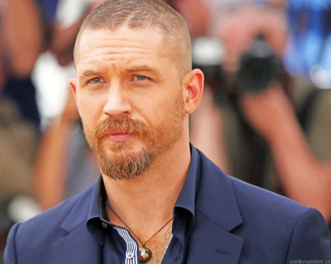 British Actor Tom Hardy Painting By Numberss.png