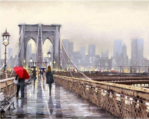 Brooklyn Bridge Manhattan Cities Painting By Numbers.png