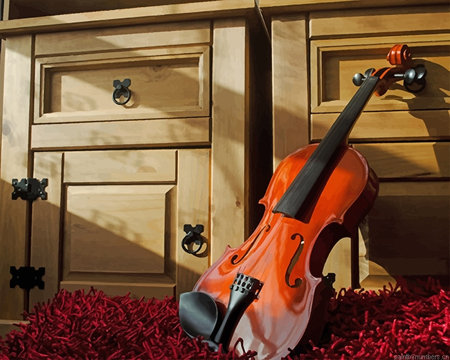 Brown Violin Painting By Numberss.png