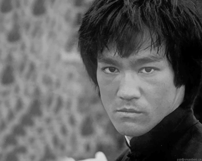 Bruce Lee Kong Fu Master Actors Painting By Numberss.png