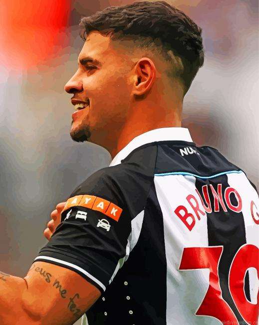 Bruno Guimaraes Football Player Painting By Numberss.png