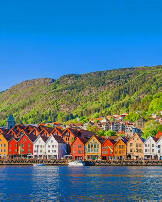 Bryggen Norway Cities Painting By Numberss.png