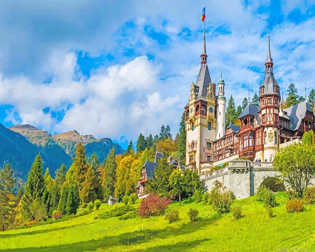 Bucegi Natural Park Peles Castle Painting By Numberss.png