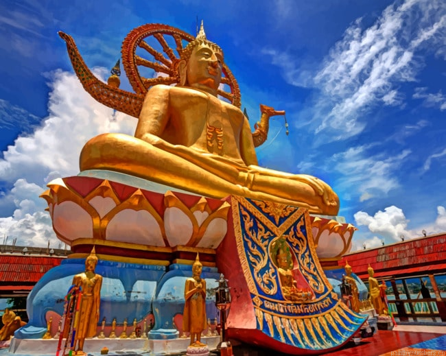 Buddha Koh Samui Temples Painting By Numberss.png