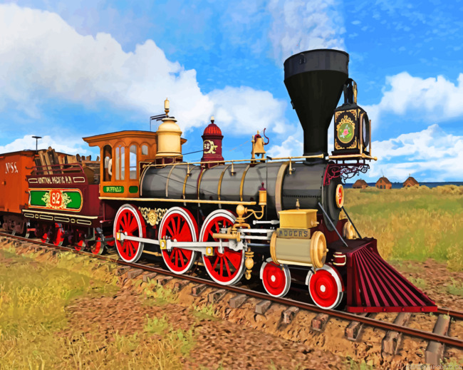 Buffalo Steam Train Painting By Numbers.png