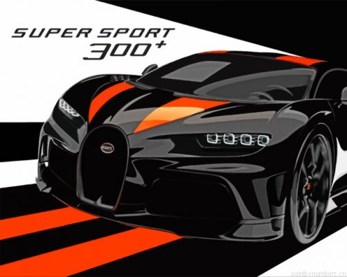 Bugatti Chiron Illustration Painting By Numbers.png