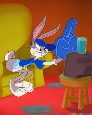 Bugs Bunny Watching Tv Painting By Numbers.png