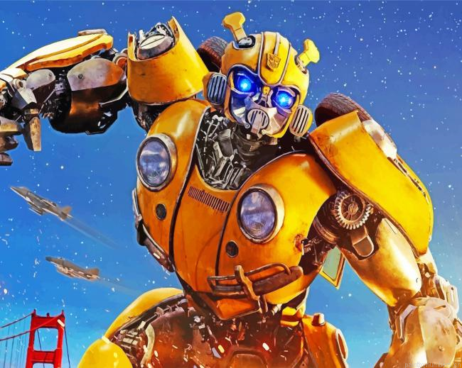 Bumblebee Transformer Painting By Numbers.png