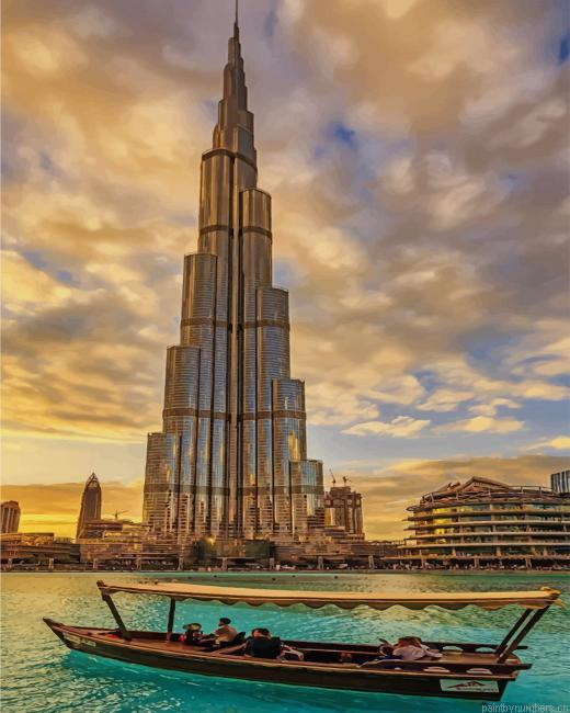 Burj Khalifa Buildings Painting By Numberss.png