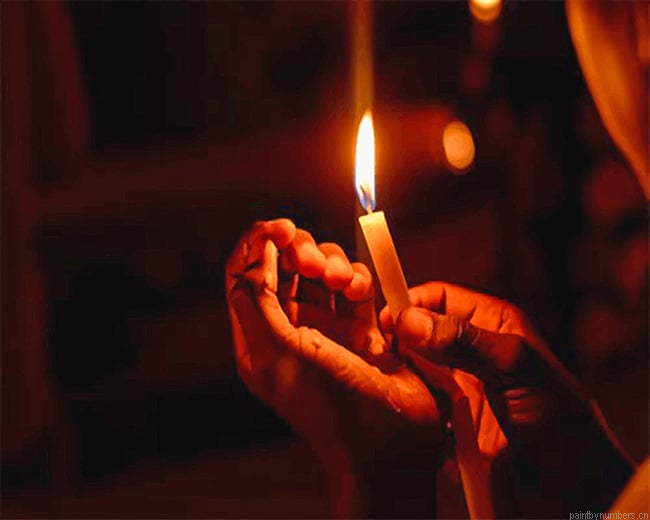 Burning Candle Painting By Numberss.png