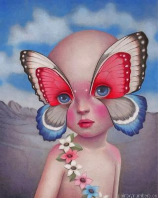 Butterfly Baby Girl Painting By Numbers.png