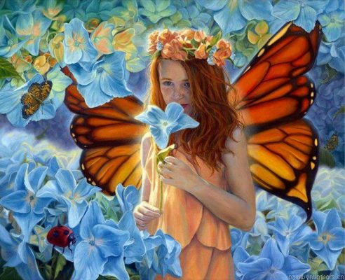 Butterfly Fairy Painting By Numberss.png