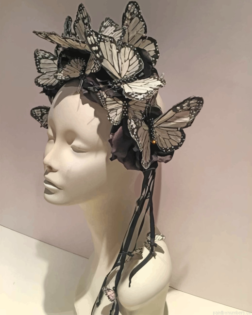 Butterfly Woman Sculpture Painting By Numbers.png
