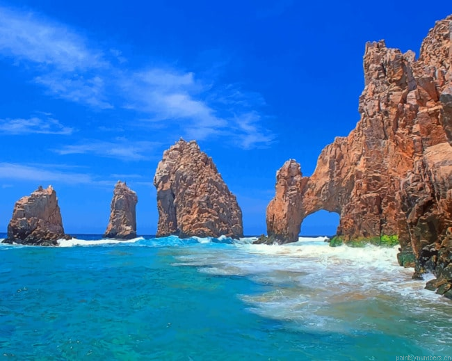 Cabo San Lucas Mexico Seascapes Painting By Numberss.png