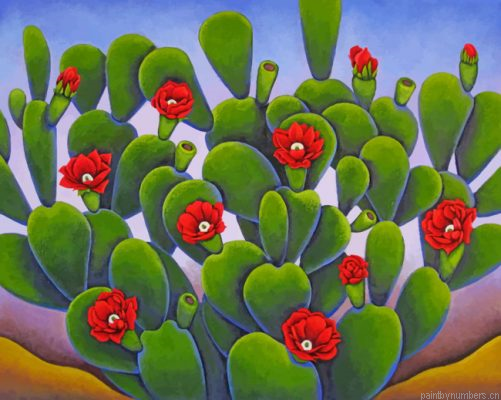 Cactus And Roses Painting By Numbers.png