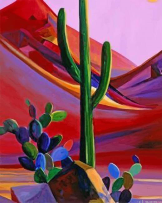 Cactus Maynard Dixon Painting By Numberss.png