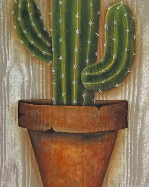 Cactus Painting By Numberss.png
