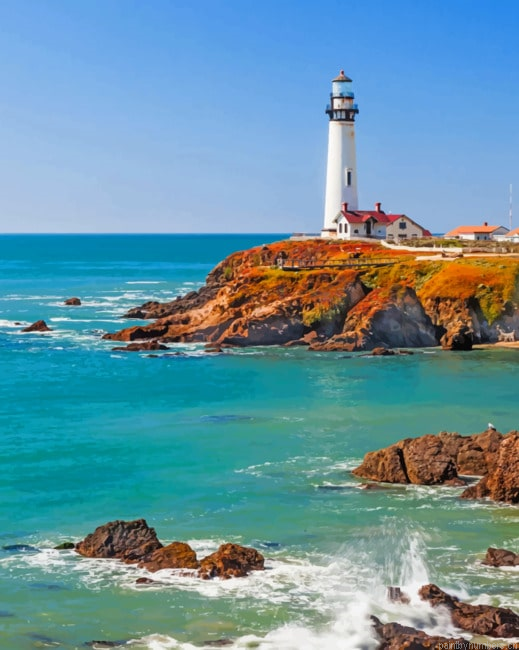 California Pigeon Point Lighthouse Painting By Numberss.png