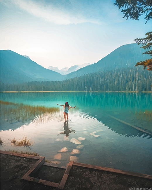Canada Joffre Lake Landscapes Painting By Numberss.png
