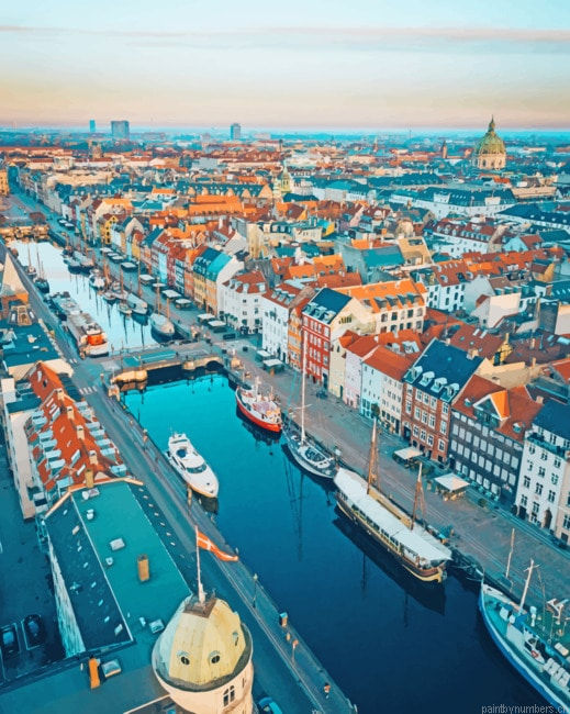 Canal In Riga Latvia Cities Painting By Numberss.png