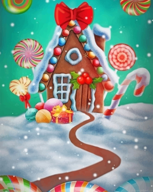 Candy House Painting By Numberss.png