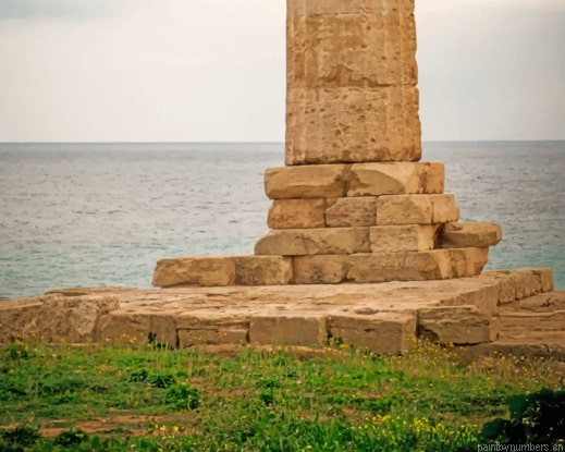 Capo Colonna Crotone Italy Landmarks Painting By Numberss.png
