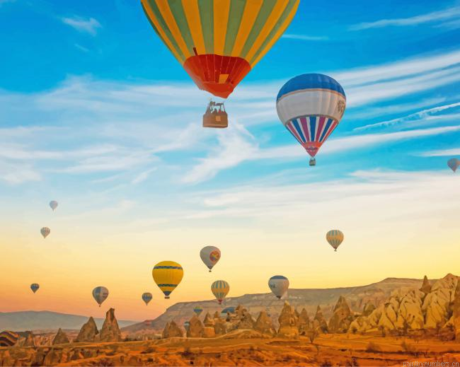 Cappadocia Ballon Turkey Painting By Numberss.png