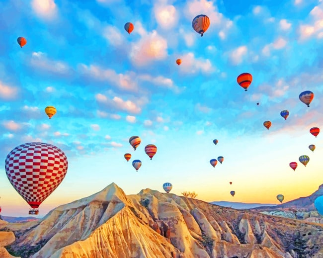 Cappadocia Balloons Painting By Numbers.png