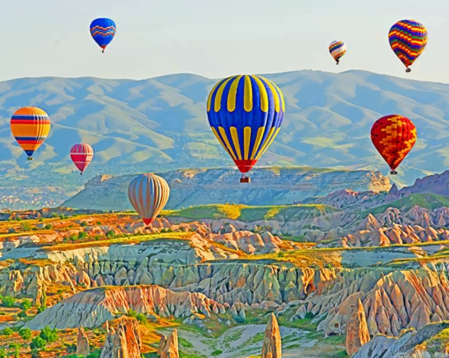Cappadocia Hot Air Balloons Painting By Numbers.png