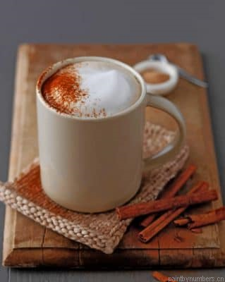 Cappuccino Coffee Drinks Painting By Numbers.png