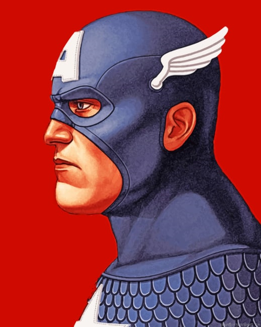 Captain America Artwork Marvel Painting By Numberss.png