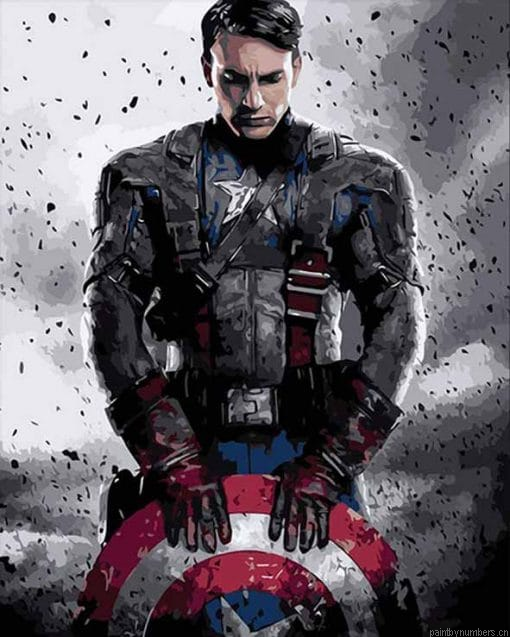 Captain America Avenger Movies Painting By Numberss.png
