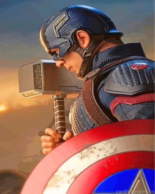 Captain America Hero Painting By Numbers.png
