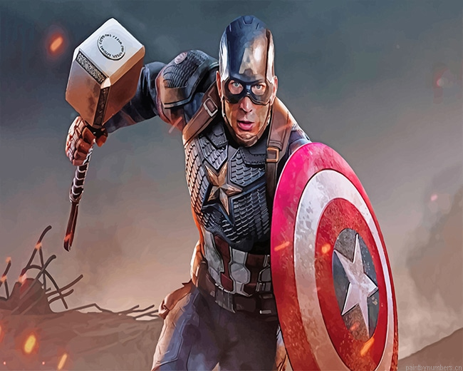 Captain America Movies Painting By Numberss.png
