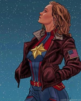 Captain Marvel Higher Further Faster Painting By Numbers.png