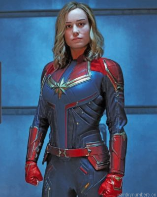 Captain Marvel Painting By Numbers.png