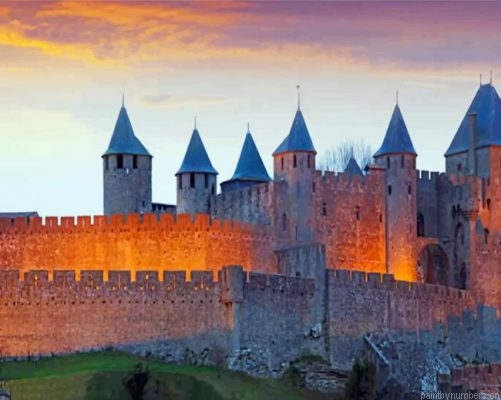 Carcassonne Castle France Painting By Numbers.png