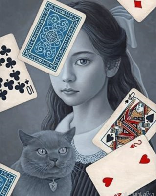 Cards Woman And Cat Painting By Numbers.png