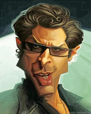Caricature Ian Malcolm Painting By Numbers.png