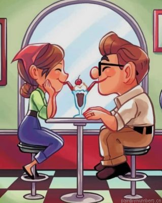 Carl And Ellie Fredricksen Painting By Numbers.png