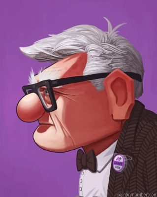 Carl Fredricksen Up Movie Painting By Numbers.png