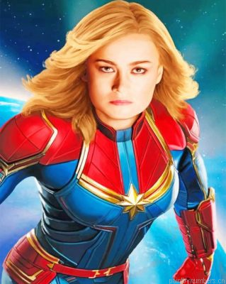 Carol Danvers Captain Marvel Painting By Numbers.png