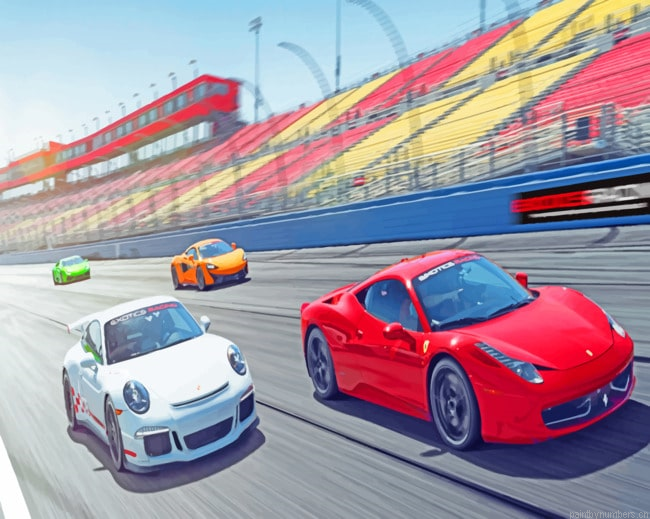 Cars Racing Painting By Numbers.png
