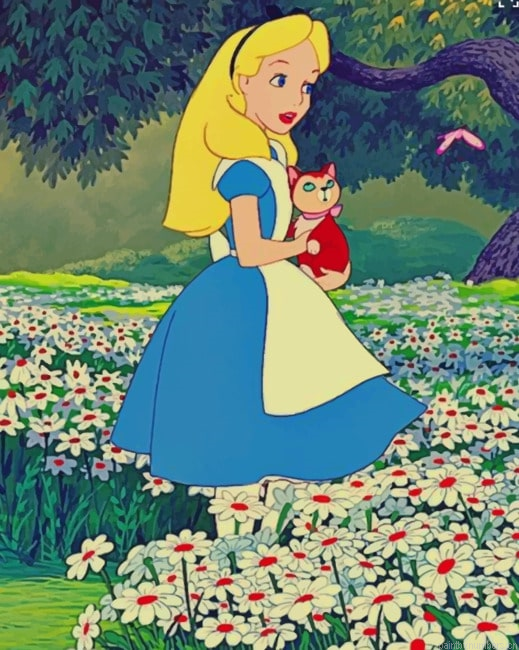 Cartoon Alice In Wonderland Painting By Numberss.png