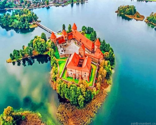 Castle In Trakai Lithuania Painting By Numbers.png
